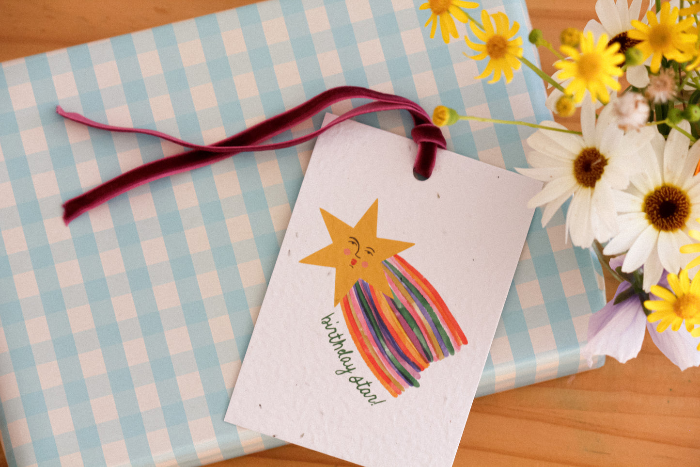 Birthday Star Eco-luxe Plantable Gift Tag