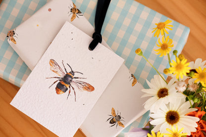 Bee Eco-luxe Plantable Gift Tag - Wholesale