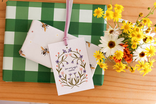 Love and Joyful Wishes Eco-luxe Plantable Gift Tag