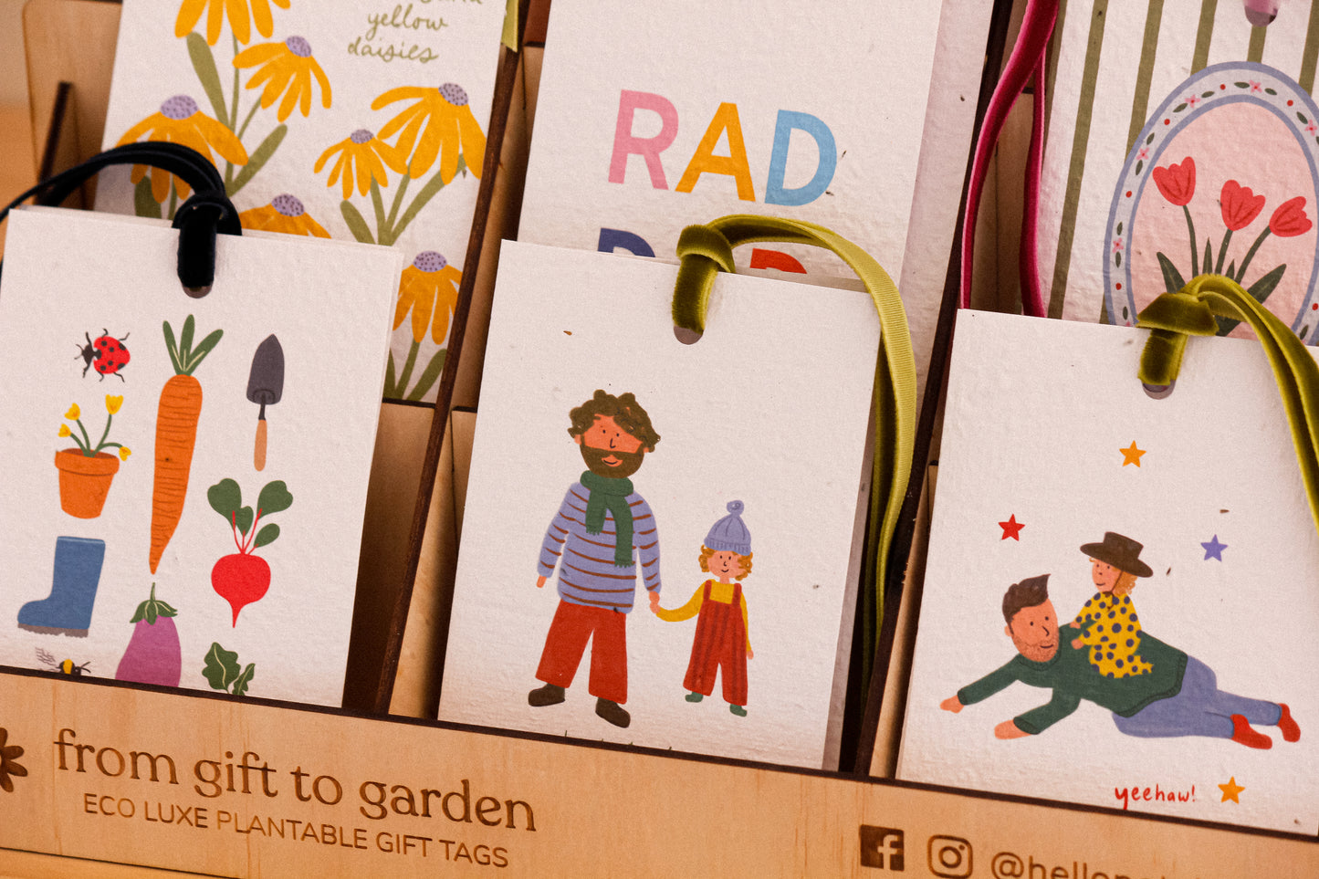 Yeehaw! Eco-luxe Plantable Gift Tag - Wholesale
