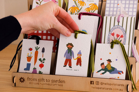 Bestest Dad Eco-luxe Plantable Gift Tag