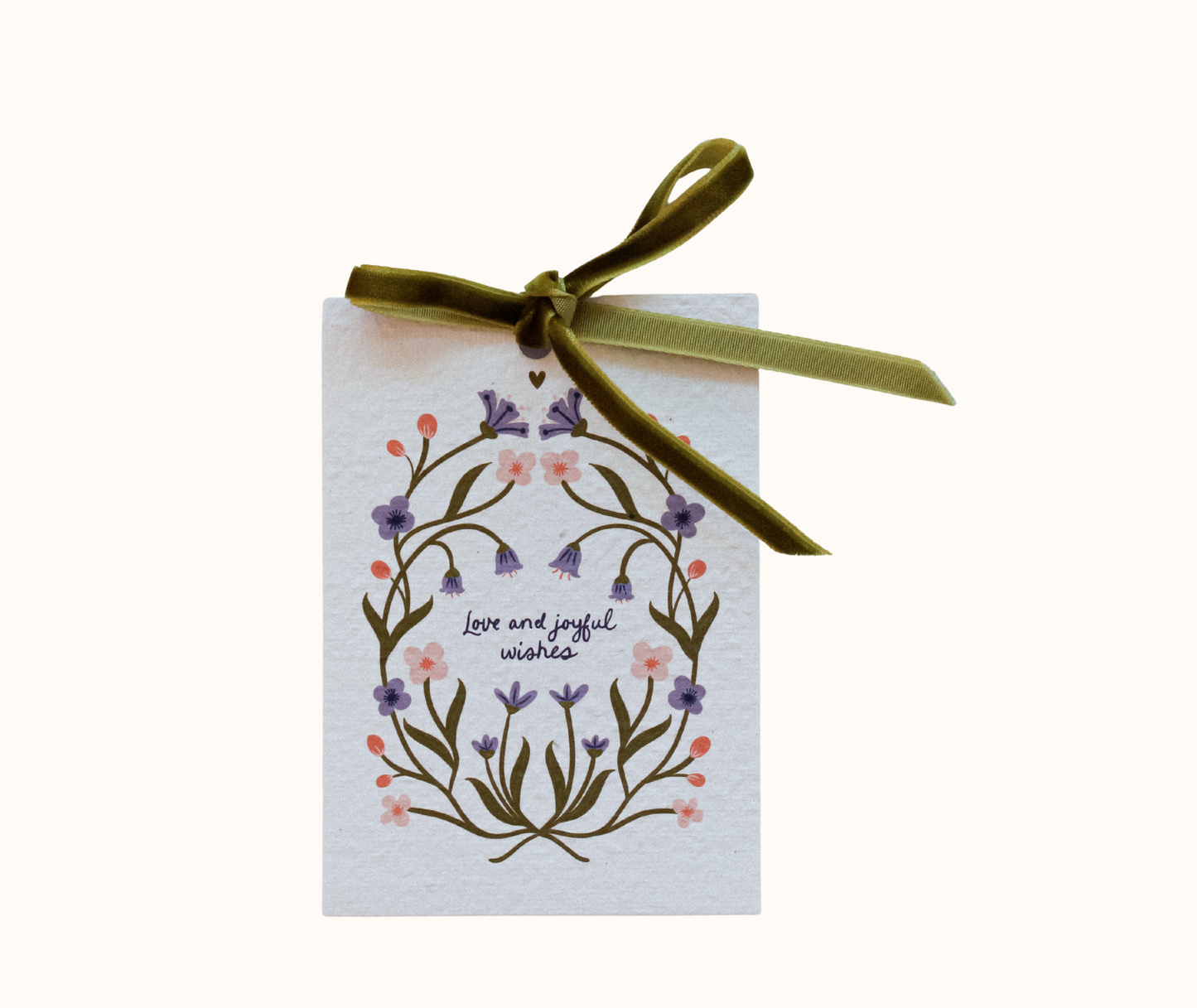 Love and Joyful Wishes Eco-luxe Plantable Gift Tag - Wholesale
