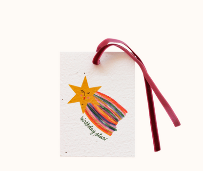 Birthday Star Eco-luxe Plantable Gift Tag