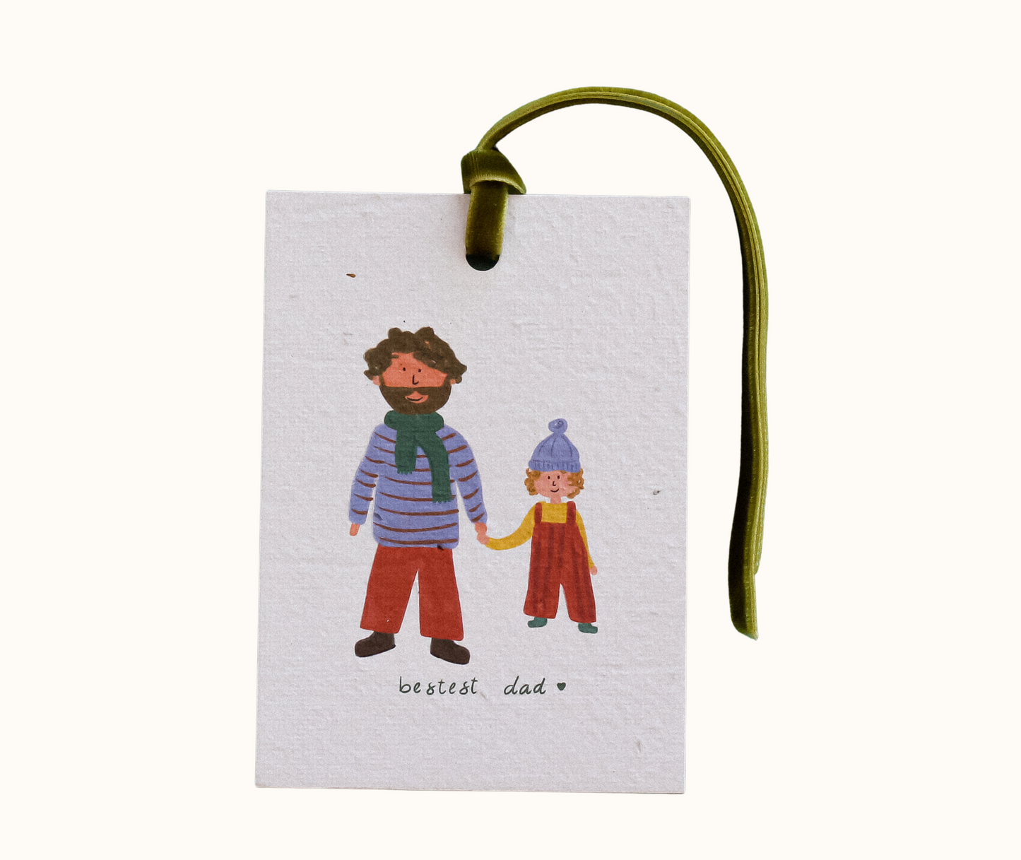 Bestest Dad Eco-luxe Plantable Gift Tag